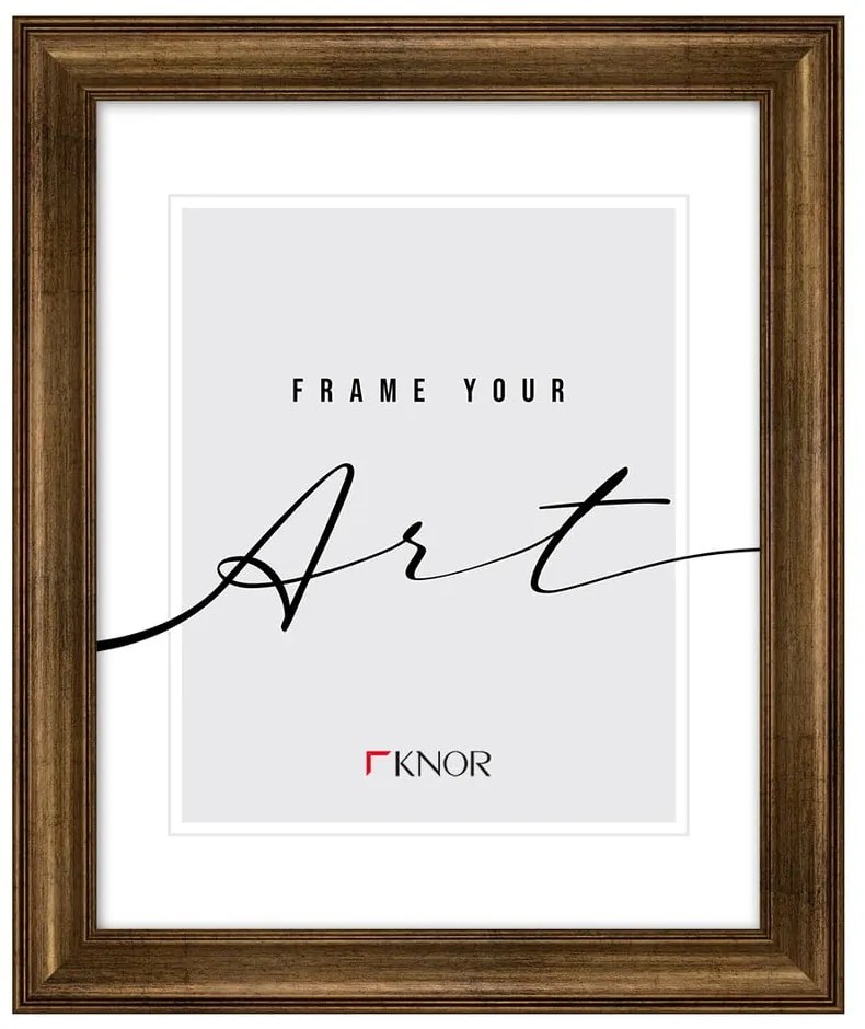 Ramă de plastic arămie 24x30 cm