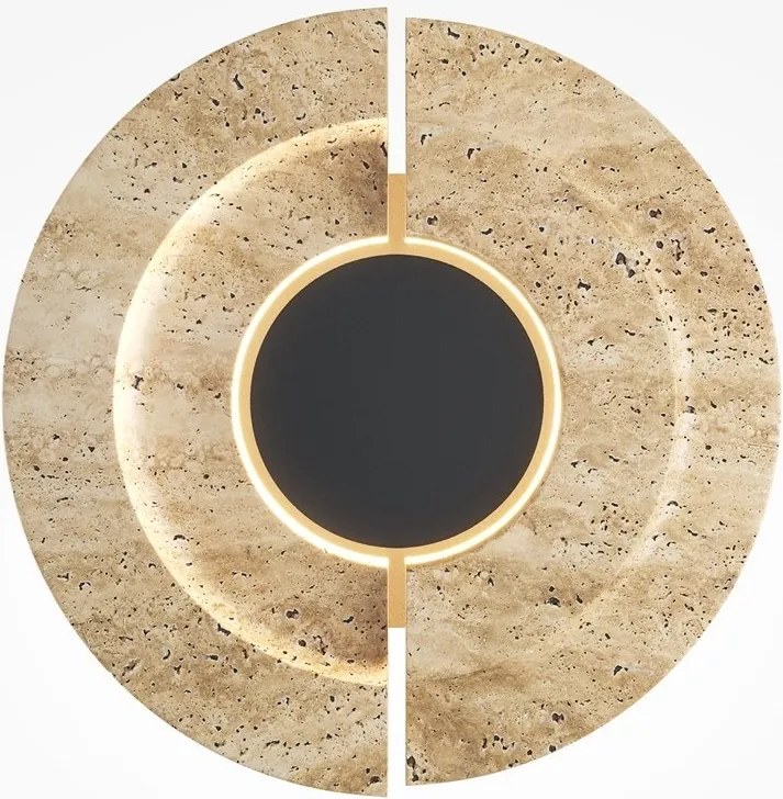Aplica de perete LED din travertin natural Daylight