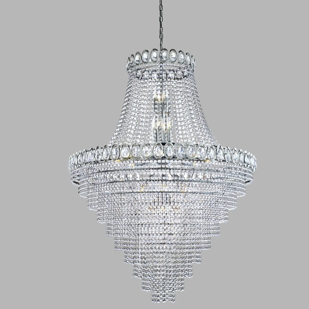 Lustra cristal casa scarii design LUX Louis Philippe 28L 1711-102CC SRT