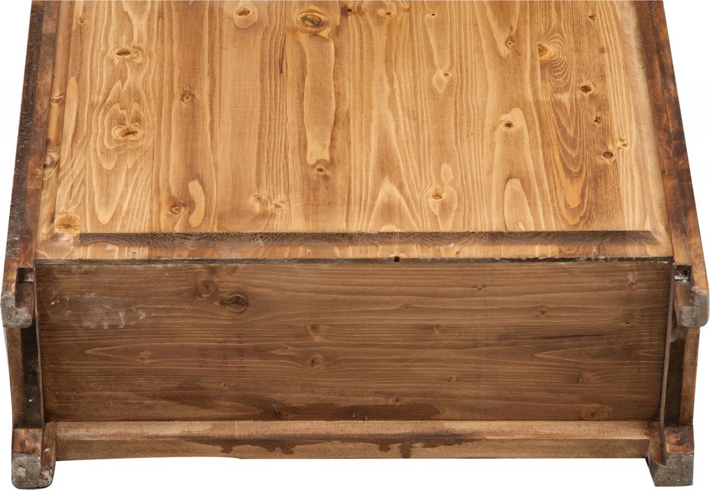 Vitrina, L68 25 H130 cm, nuc antic, lemn masiv