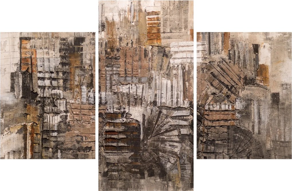 Tablou - Abstract, nuanțe maro (90x60 cm)