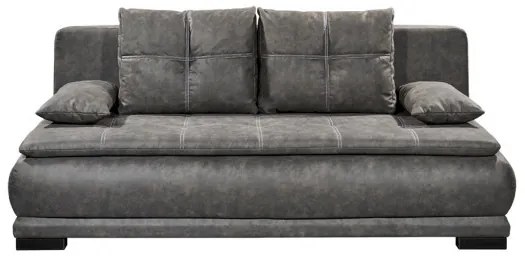 Canapea Extensibila Sofia Lux, Cu Lada, Gri, 93 x 105 x 208 Cm