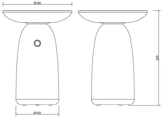 Globo 36625G - Lampă solară LED tactilă reglabilă LED/10W/3,7V IP54 verde