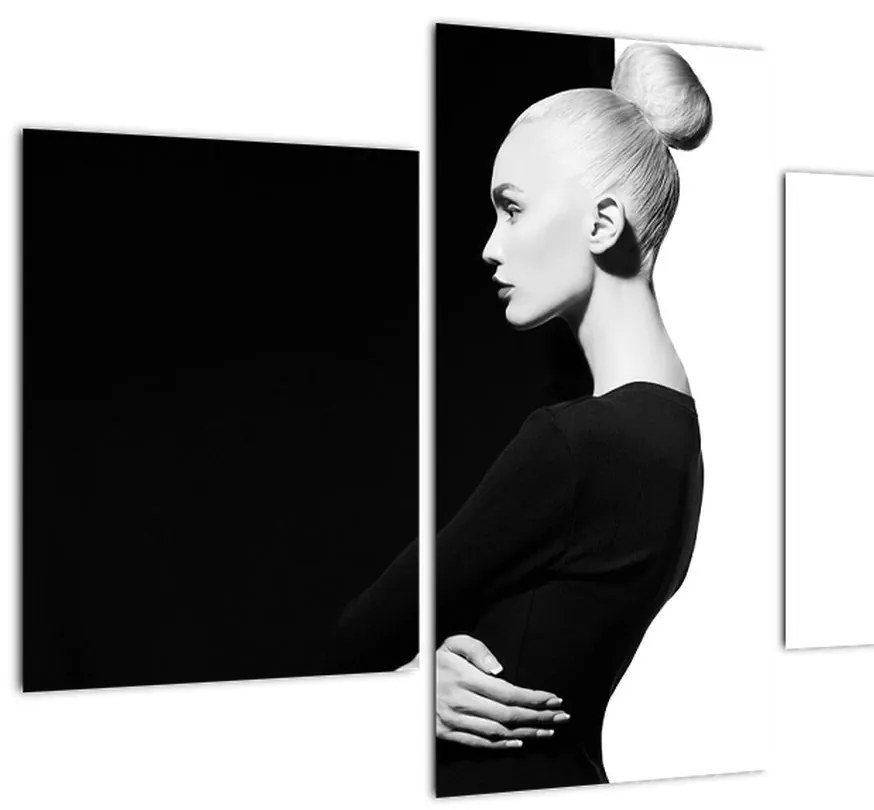 Tablou - O femeie à la yin și yang (90x60 cm)