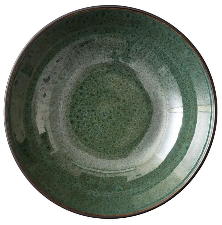 Bol verde/negru din gresie ø 30 cm Gastro Green/Black – Bitz