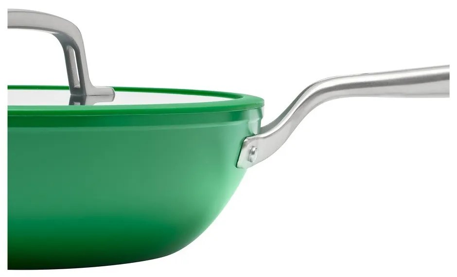 Tigaie tip wok cu capac/cu suprafață ceramică ø 28 cm Meda 3.0 – FABINI