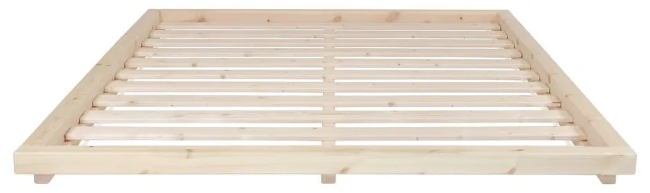 Pat matrimonial din lemn masiv de pin cu somieră 160x200 cm Dock – Karup Design