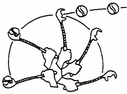 Aruncător de mingi de tenis Flamingo 65 cm