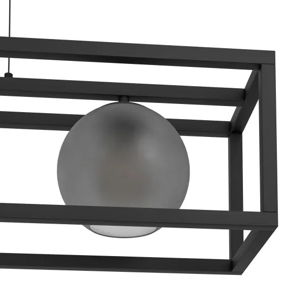 Lustră pe cablu Eglo 390215 ARANGONA 3xE27/40W/230V gri/negru