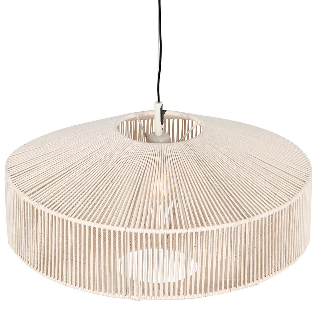 Japandi hanglamp bruin touw 61cm - Svea