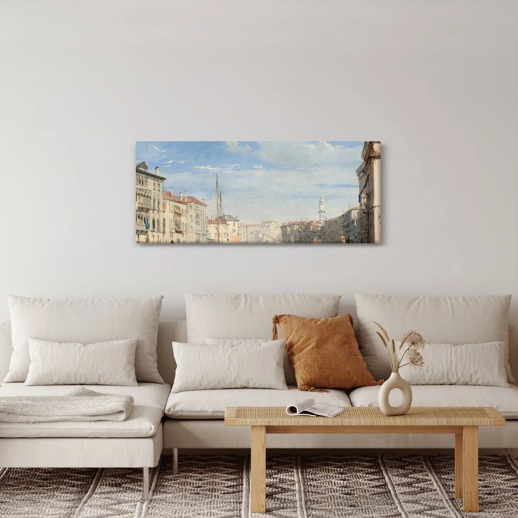 Tablou - Richard Parkes Bonington, The Grand Canal, reproducere (120x50 cm)