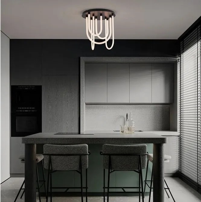 Lustra LED aplicata design decorativ TOPAZ