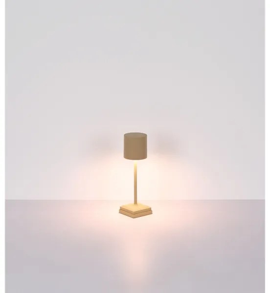 Globo 58487S - Lampă de birou LED DIXON, reîncărcabilă, cu reglaj tactil, 1,5 W/5 V, 2200 mAh, bej