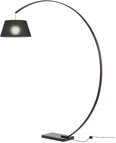 Lampadar Redo SWAP negru, bază marmură