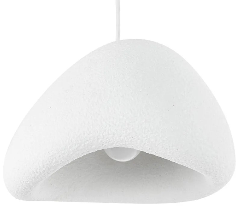 Lustra suspendata design decorativ Cloud alb 50cm