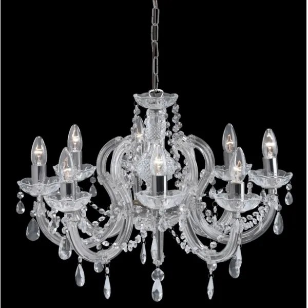 Searchlight 399-8 - Candelabru cu lanț MARIE 8xE14/40W/230V
