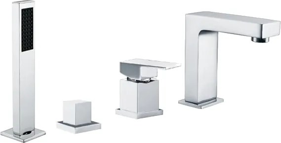 Mexen Cube baterie de baie, crom - 72932-00