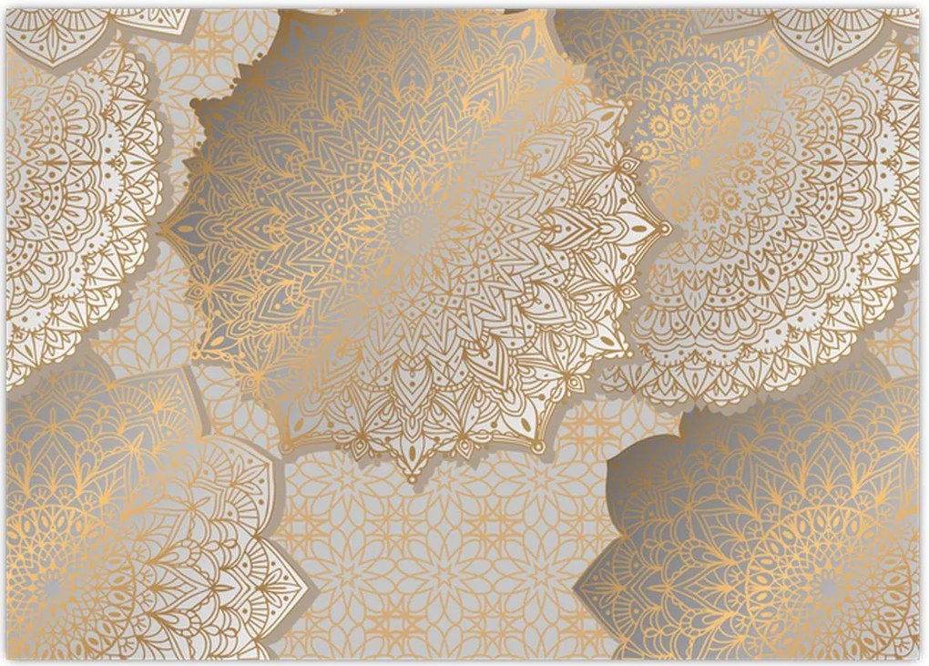 Tablou - Mandale în tonuri aurii (70x50 cm)