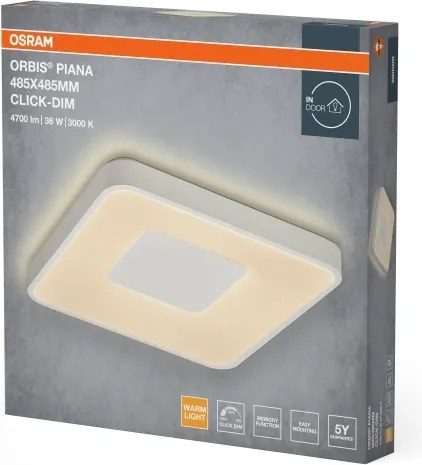 Osram - Plafonieră LED reglabilă ORBIS PIANA LED/36W/230V 48,5x48,5 cm albă