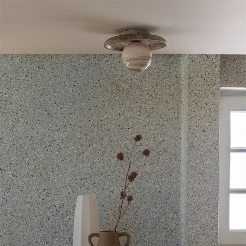 Plafoniera din travertin Tivoli 25cm sand