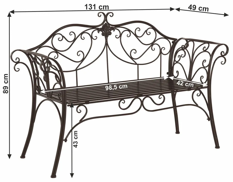 Banca de gradina, neagra,Bortis Impex neagra