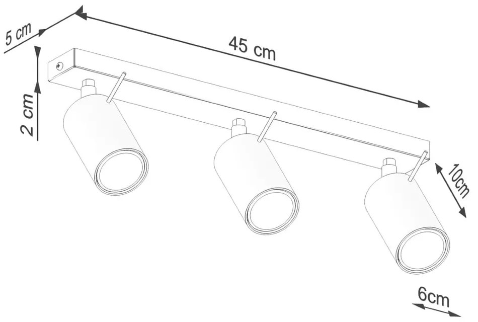 Spot crem 6x45 cm Etna – Sollux