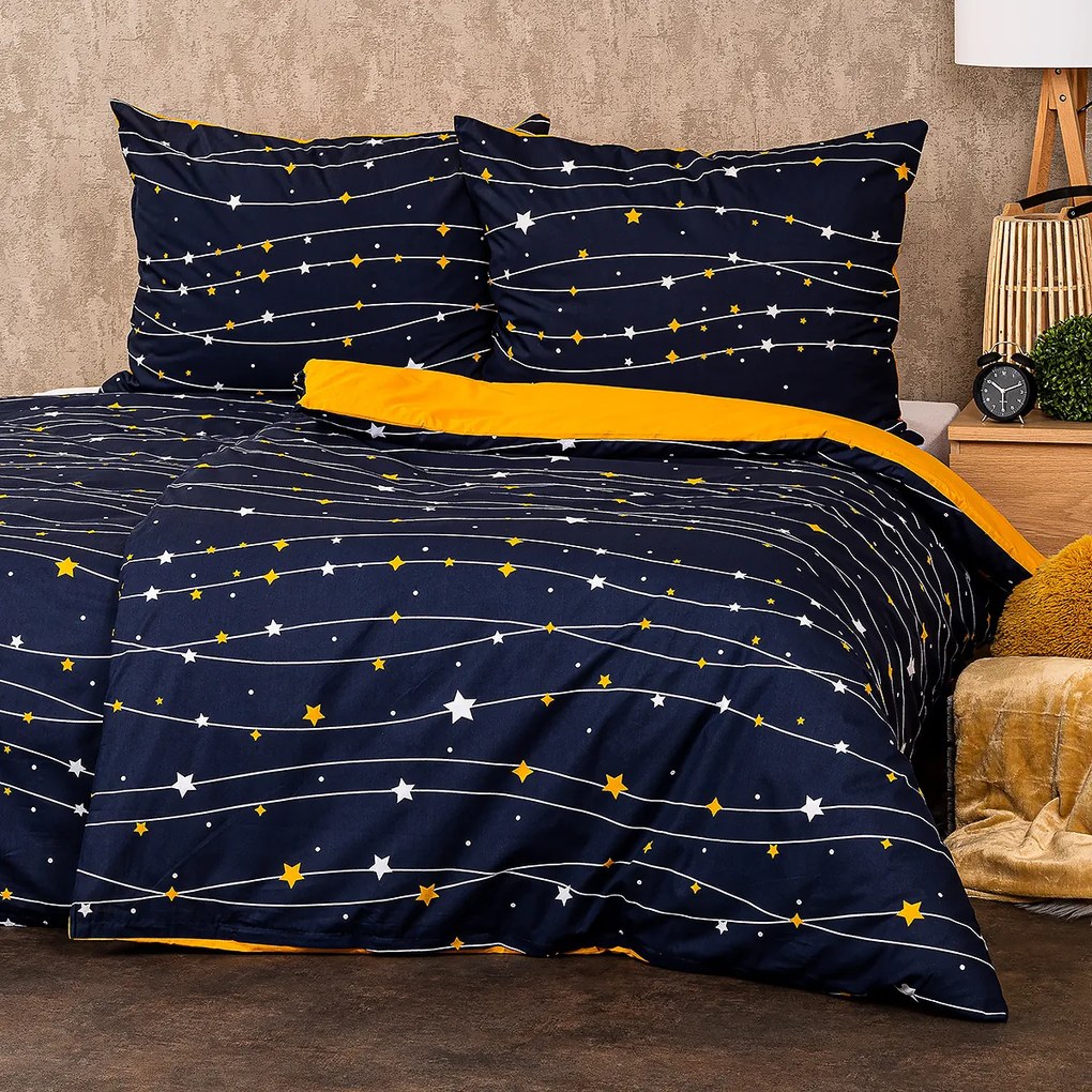 Lenjerie de pat din bumbac 4Home Night sky, 220 x 200 cm, 2 buc. 70 x 90 cm