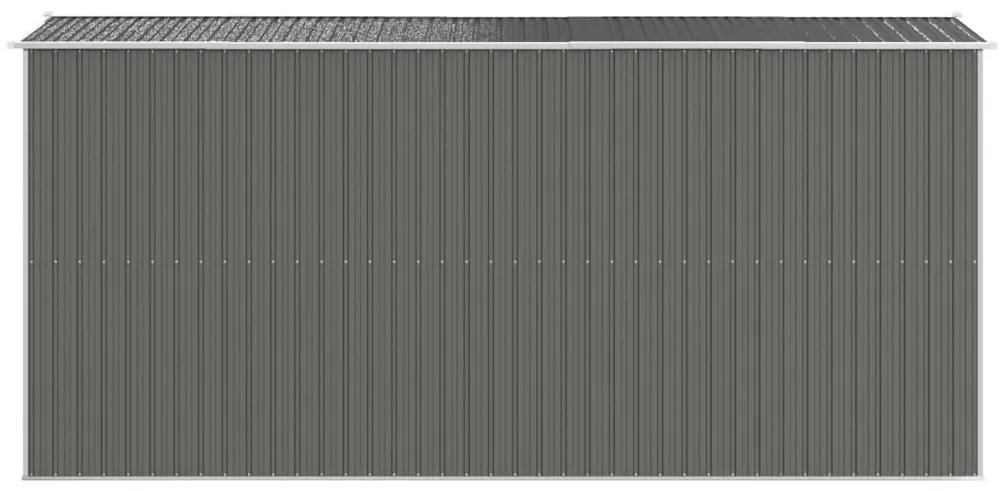 Sopron de gradina, gri deschis, 192x440x223 cm, otel galvanizat 192 x 440 x 223 cm