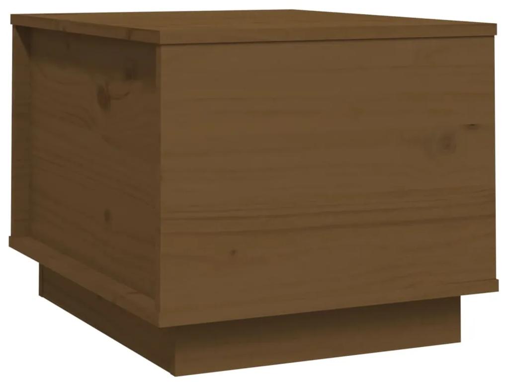 813413 vidaXL Măsuță de cafea, maro miere, 40x50x35 cm, lemn masiv de pin
