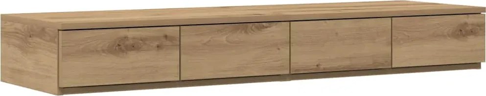 vidaXL Sertare pentru pat Stejar Artizanal 120 x 36,5 x 16,5 cm