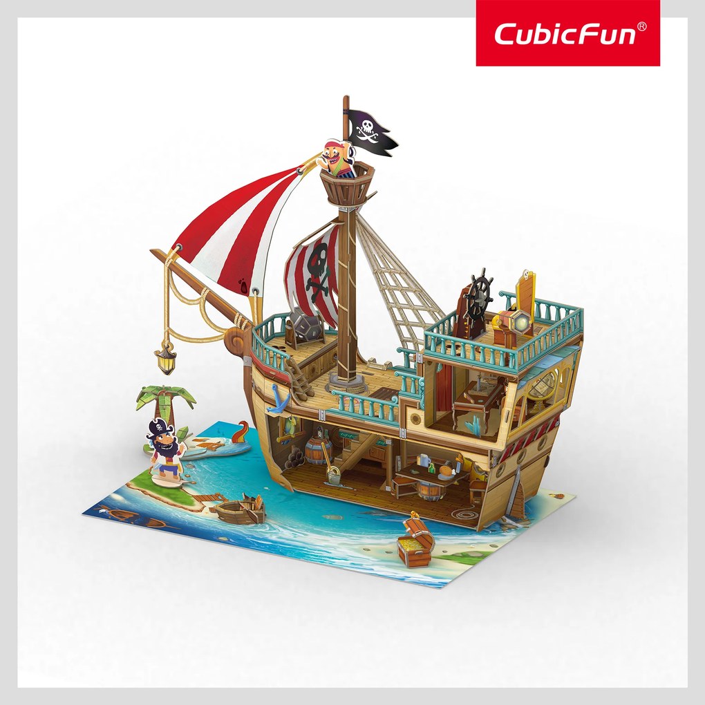 CUBIC FUN - PUZZLE 3D NAVA COMORILOR 157 PIESE - CUBIC FUN (CUP832h)