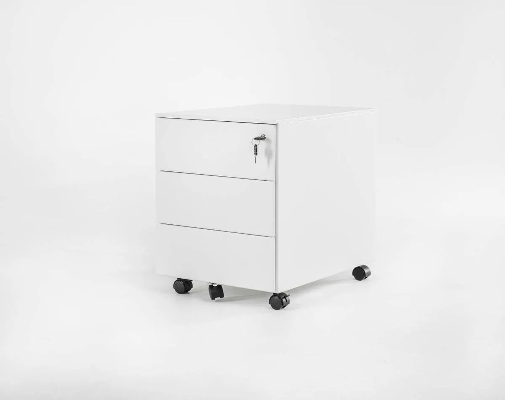 Rollbox metalic cu 3 sertare + organizator cadou - Negru