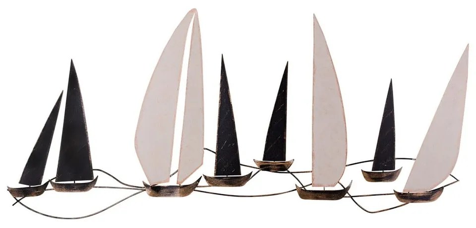 Decorațiune de perete din metal 117x52 cm Ocean – Wallity