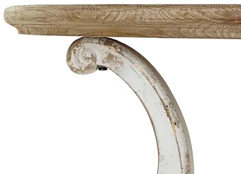 Deco masa rotunda Rococo din lemn 79 cm