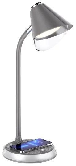 Immax 08972L - Lampă de birou LED reglabilă FINCH LED/9W/12/230V gri/crom