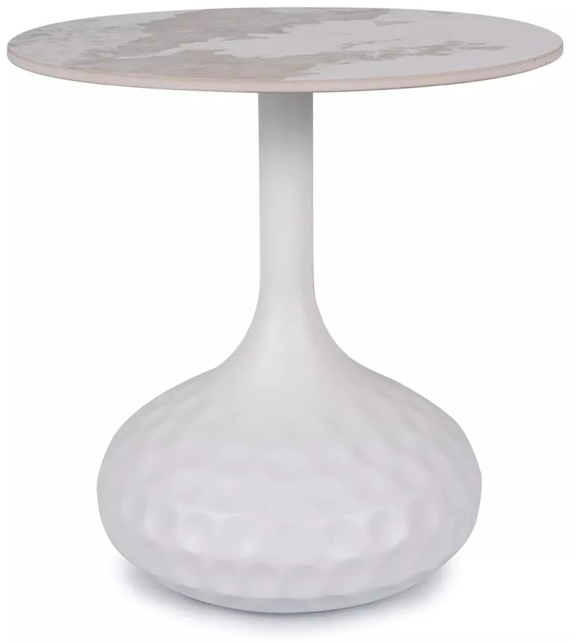 Masuta de cafea Salo B marmura alba ø50/h49 cm
