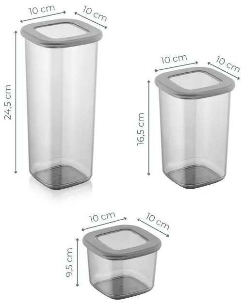 Set de Cutii pentru Depozitare, 12 Piese, Culoare Antracit, 964FRM1110