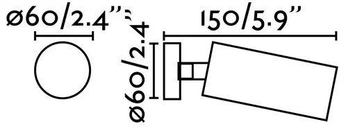 FARO 43722 - Lampă spot STAN 1xGU10/8W/230V alb
