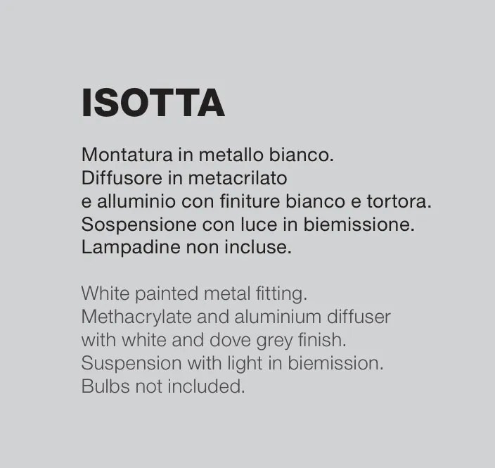 Plafoniera moderna ISOTTA 62x69cm, alb sau gri