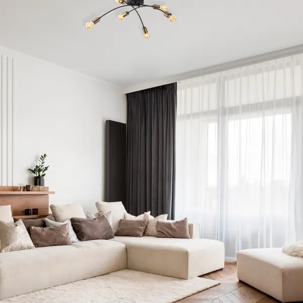 Lustră aplicată BANANA 6xE27/40W/230V