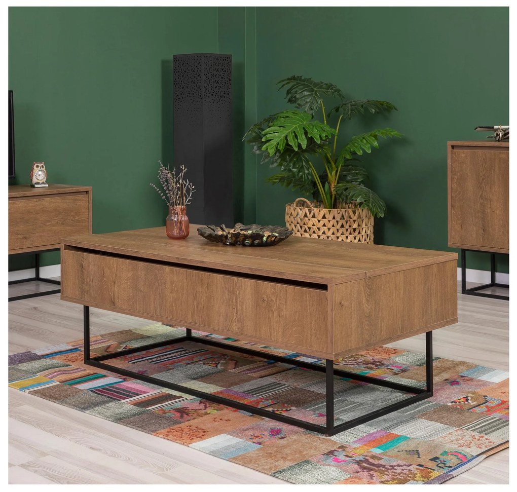 Mobilier living Lexuna 22 (Nuc + Negru). 1089302