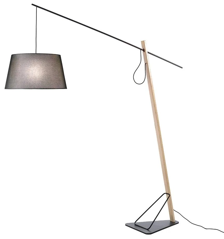 Lampadar, Lampa de podea eleganta design modern Oak wood