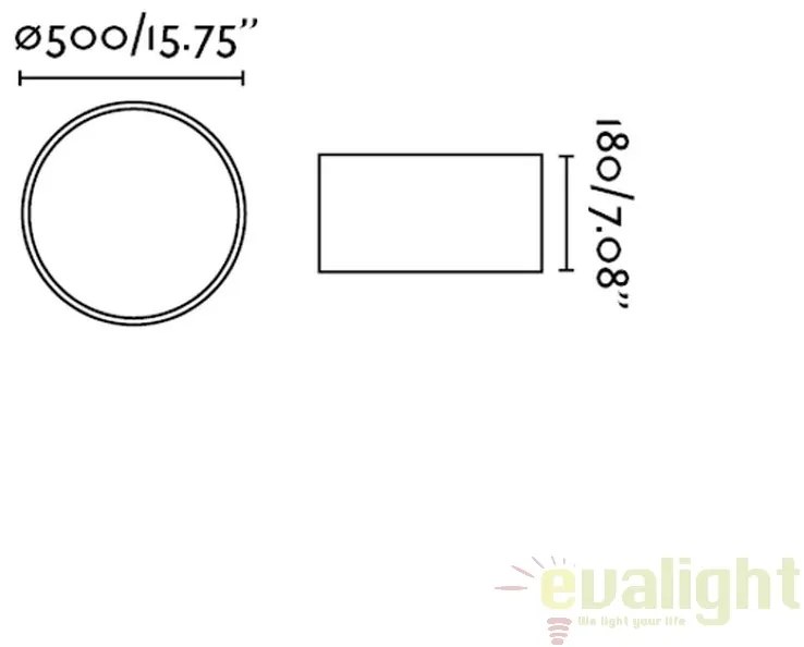 Plafoniera design modern minimalist SEVEN 68317