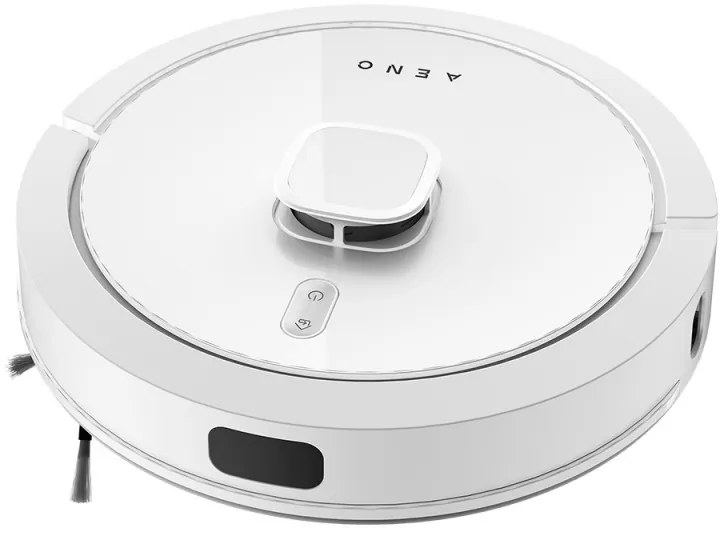 Aspirator robot Aeno RC4S ARC0004S, 5200 mAh, 4000Pa, 300 m², 300 ml, Comenzi vocale, Curatare uscata si umeda, Mapare, Program de curatare, Alb