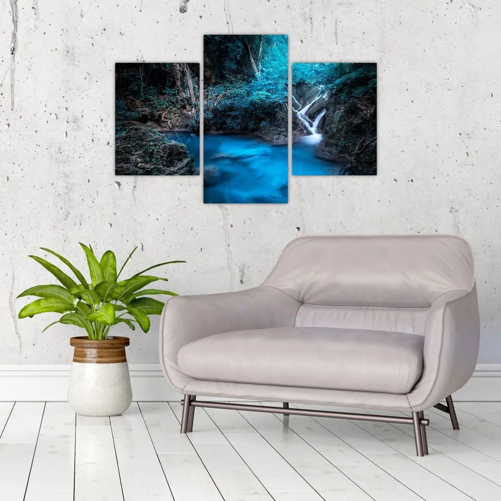 Tablou - Noaptea magică în pădurea tropicală (90x60 cm)