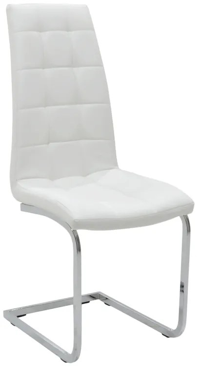 Scaun Bucatarie/Dining Frankos Piele Ecologica Alb