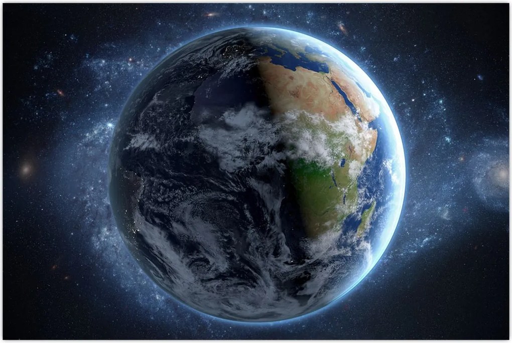 Tablou - Vedere din spațiu (90x60 cm)