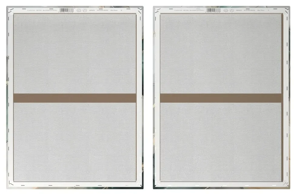 Set de tablouri cu detalii pictate manual 2 buc. 50x70 cm Aventurine – Styler