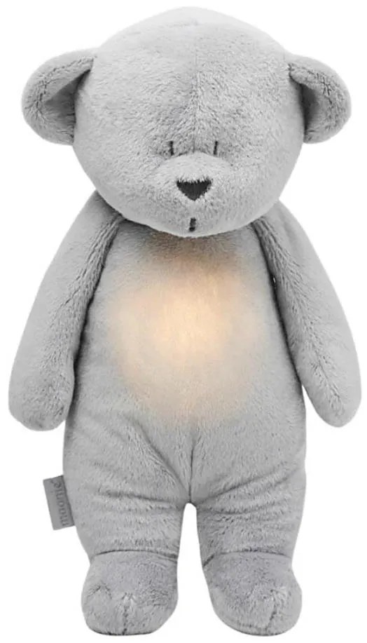 Moonie - Ursuleț de somn cu melodie și lumină, argintiu