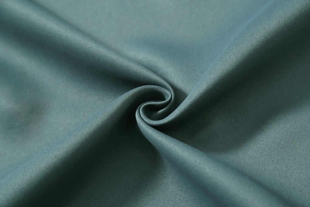 Draperie albastru-verde OXFORD 140x250 cm Agatat: Inele metalice